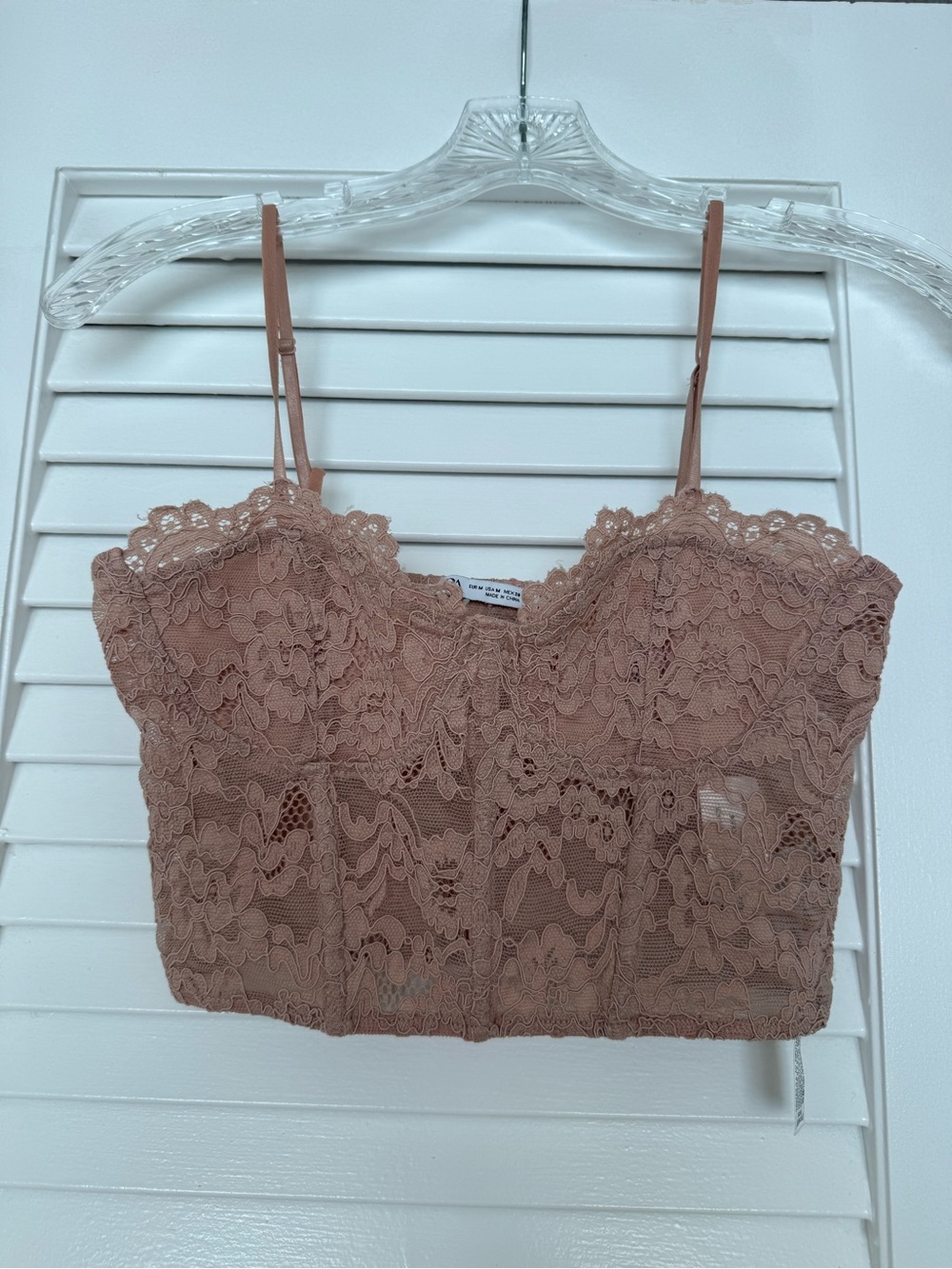 Zara Lace Crop Corset Top
